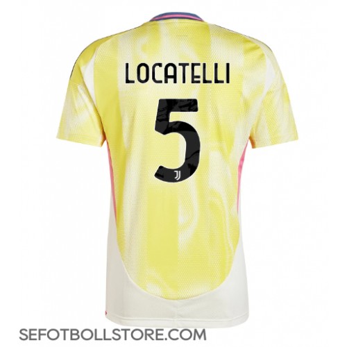 Juventus Manuel Locatelli #5 Replika Bortatröja 2024-25 Kortärmad